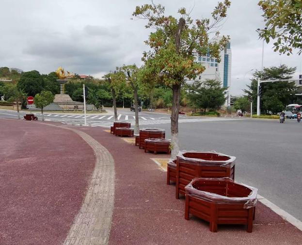 定制花箱的尺寸是多少？GRC仿木紋廠家